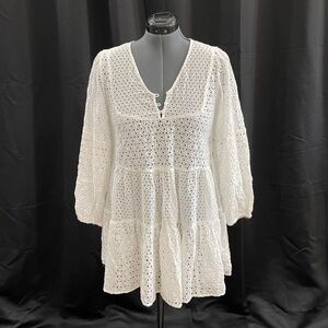 Lucky Brand Embroidered Dress, Size XS